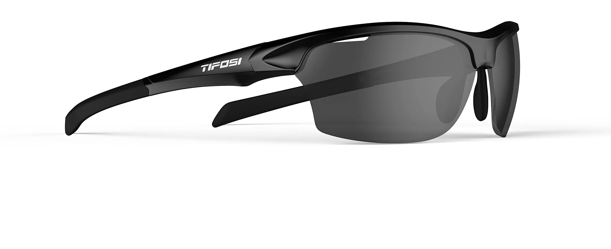Tifosi Intense Sunglasses Gloss Black/Silver Mirror Smoke Lenses