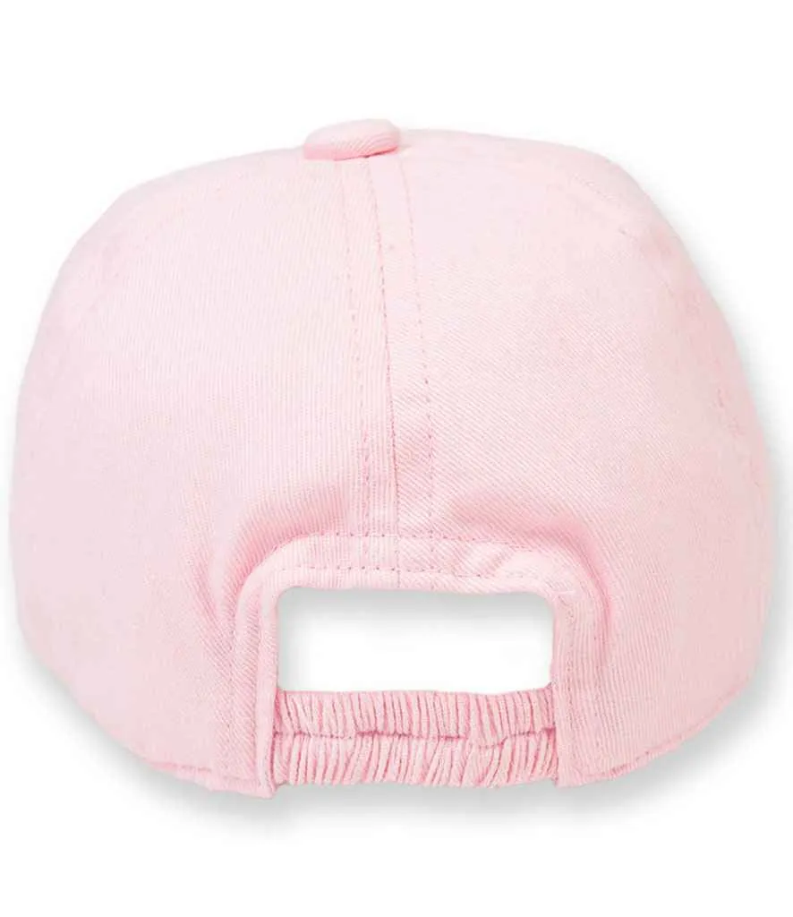 Toddler personalised elasticated cap - choose your colour