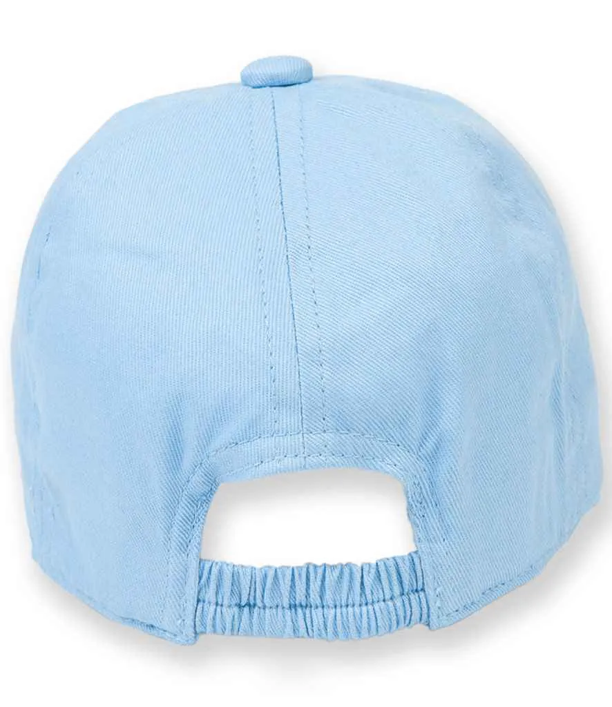 Toddler personalised elasticated cap - choose your colour