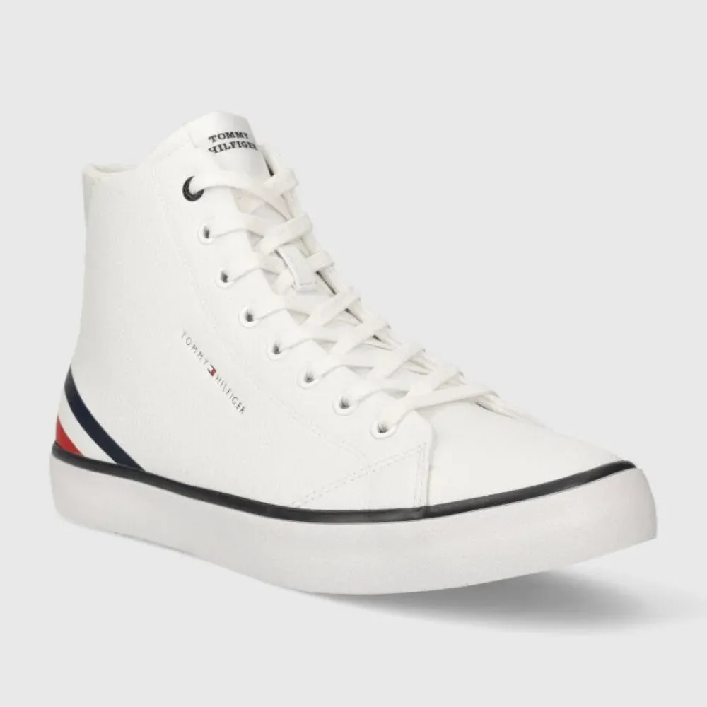 Tommy Hilfiger TH Hi Vulc Core LTH Sneaker Men - WHT
