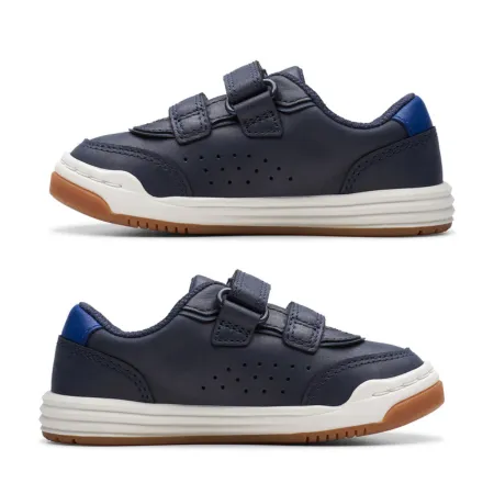 UK 7 Navy Urban Solo Velcro Strap Trainer