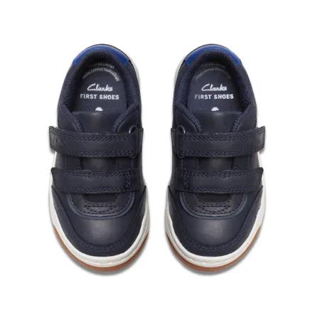 UK 7 Navy Urban Solo Velcro Strap Trainer