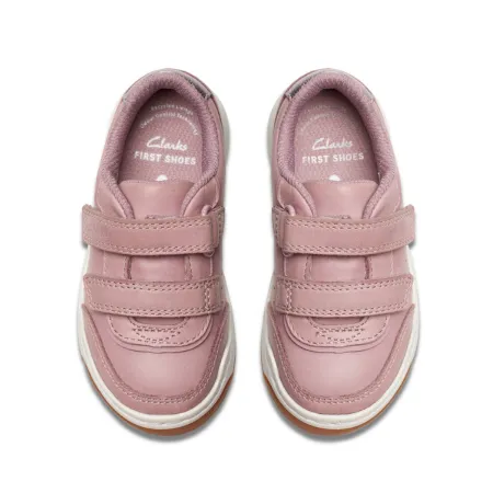 UK 7.5 Dusty Pink Urban Solo Velcro Strap Trainer