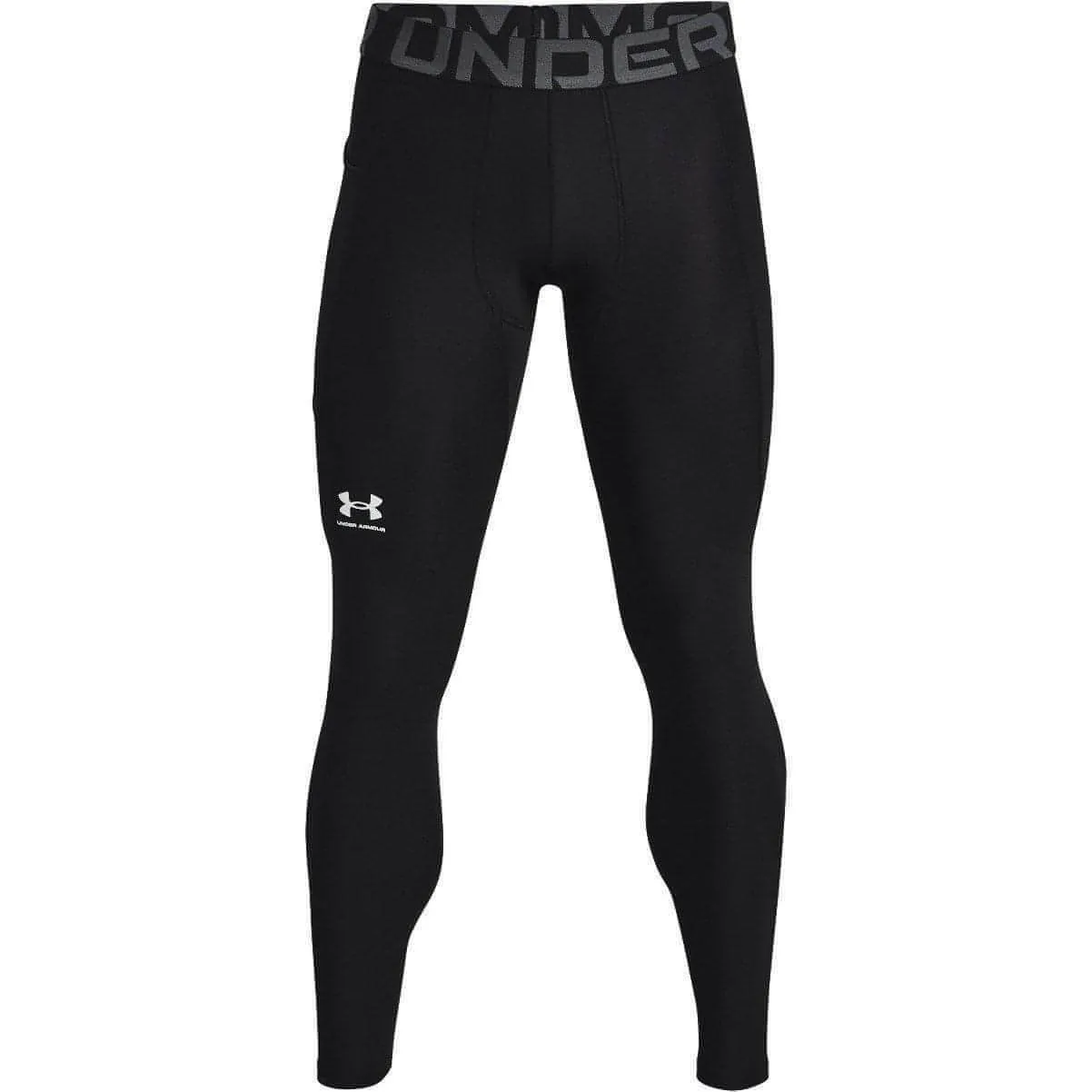 Under Armour HeatGear Compression Mens Long Running Tights - Black