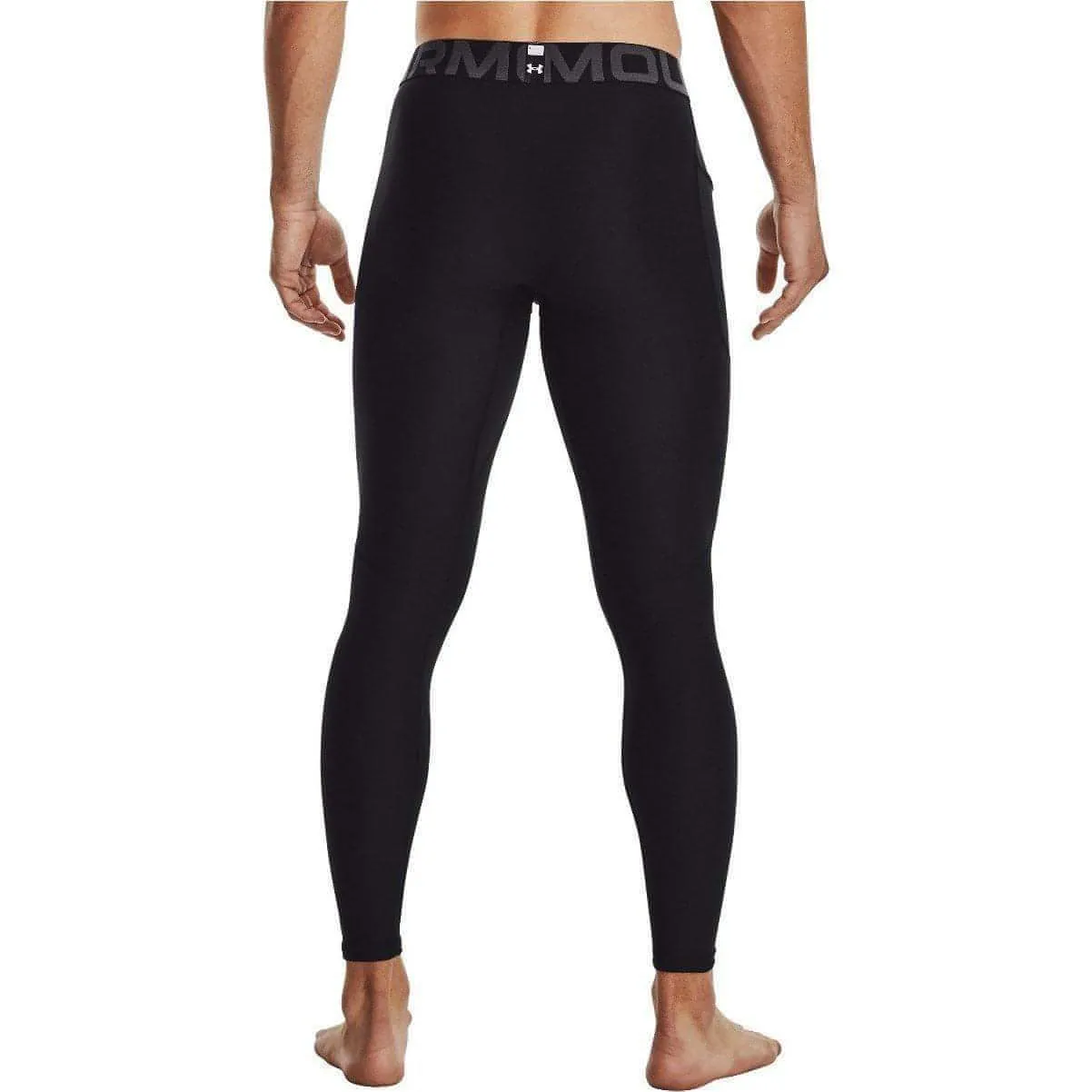 Under Armour HeatGear Compression Mens Long Running Tights - Black
