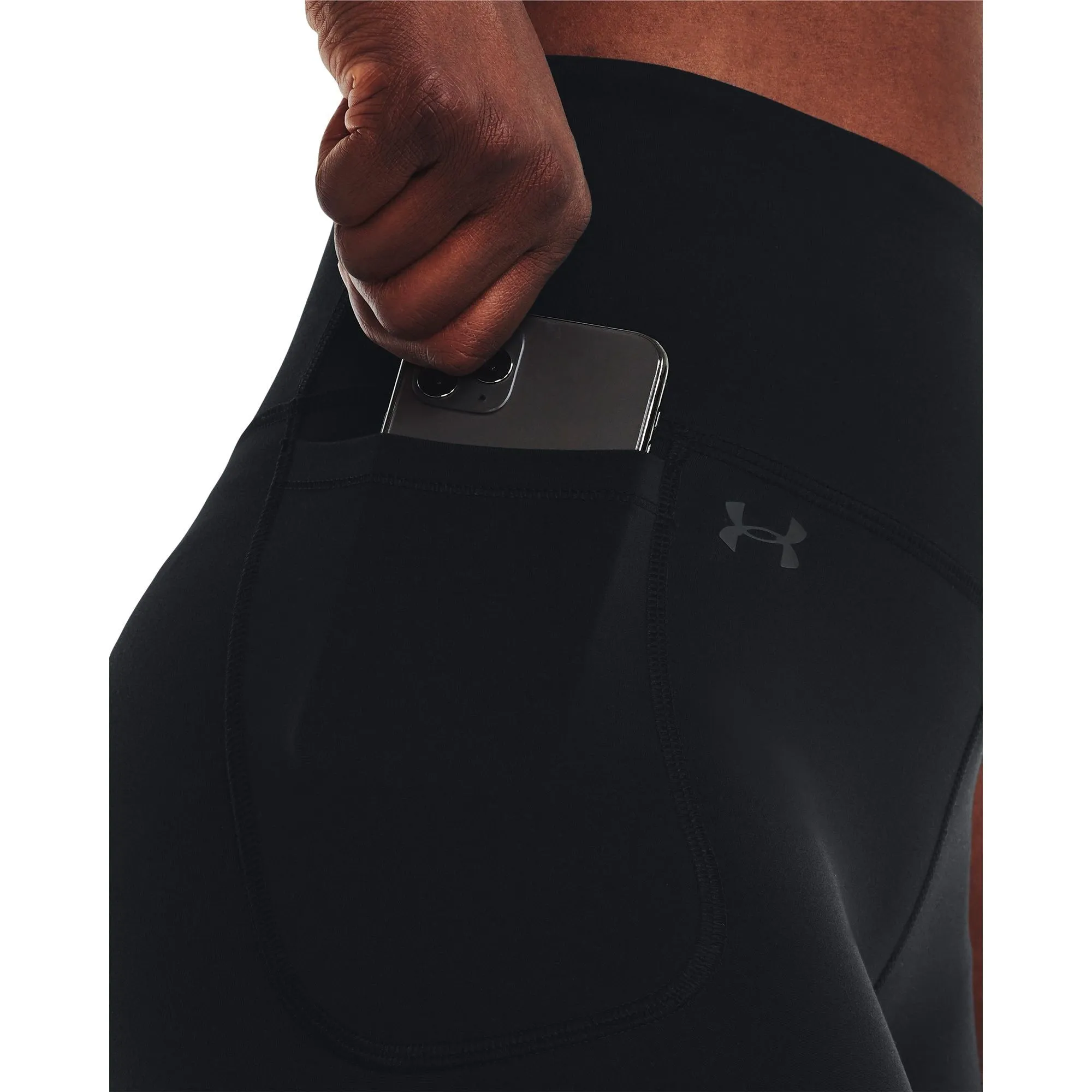 Under Armour Motion Womens Running Bike Short Tights - Black