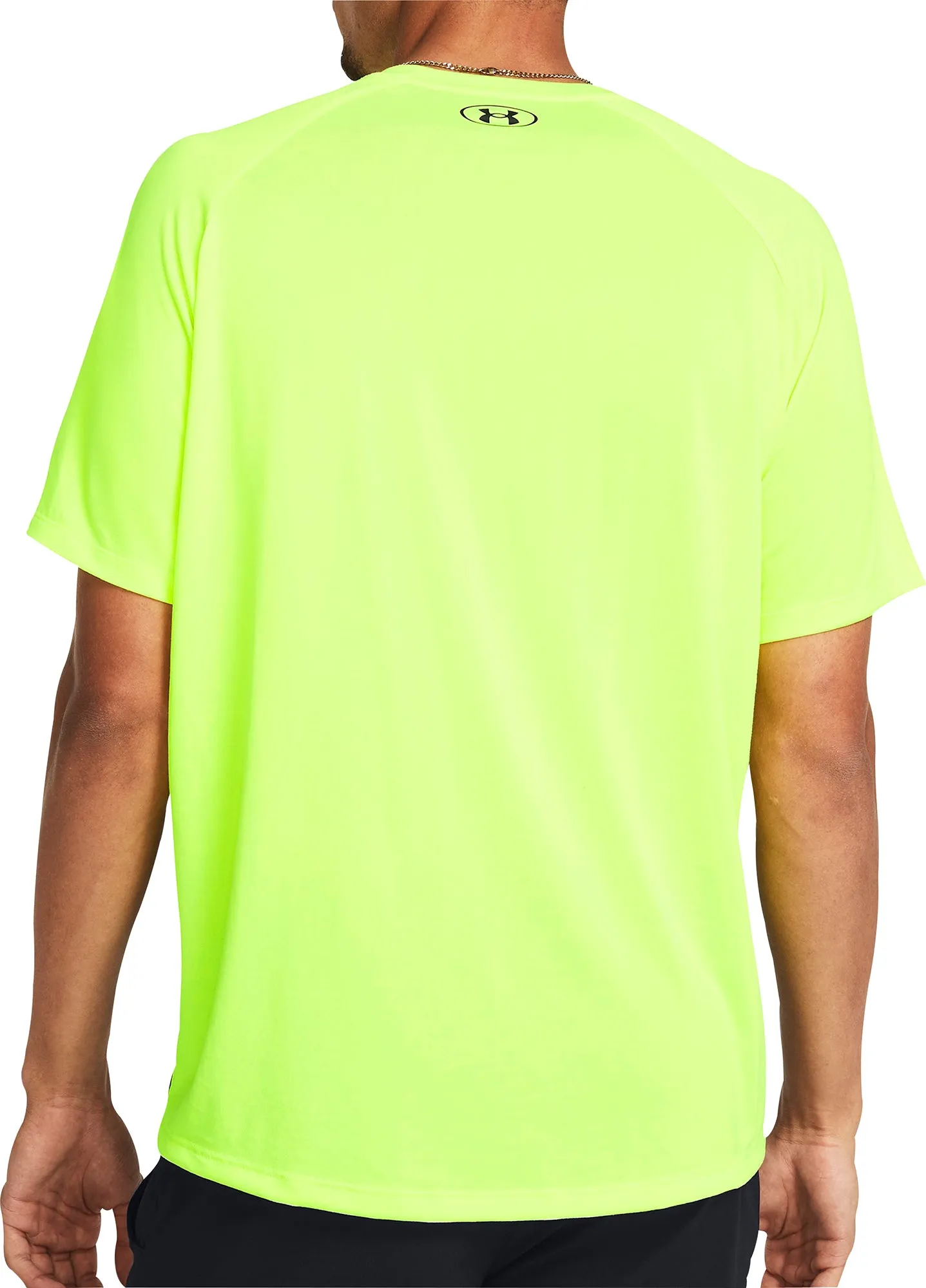 Under Armour Tech Fade Short Sleeve Mens Running Top - Yellow