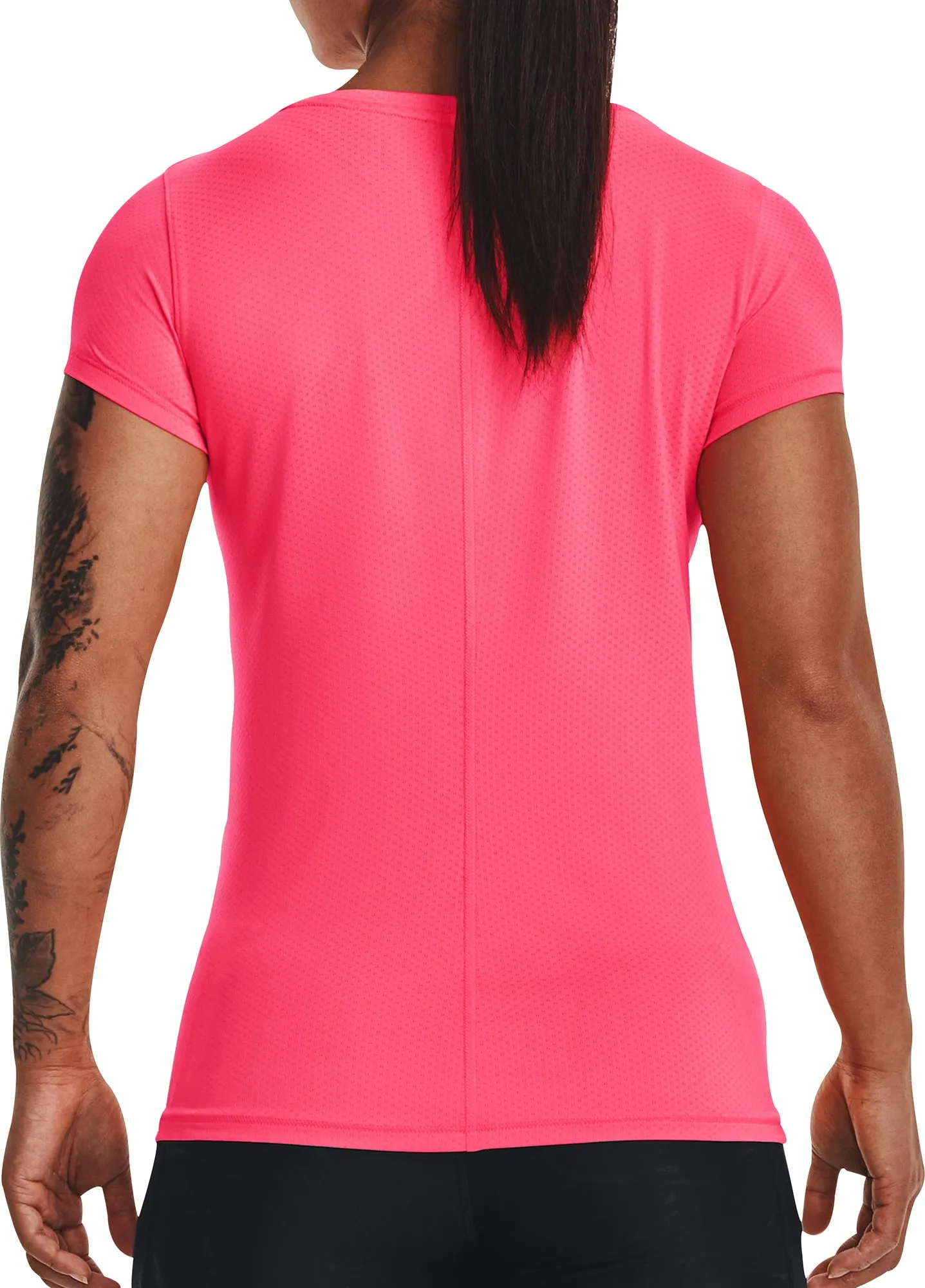 Under Armour Tech Mesh Short Sleeve Womens Running Top - Pink
