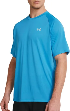 Under Armour Tech Reflective Short Sleeve Mens Running Top - Blue
