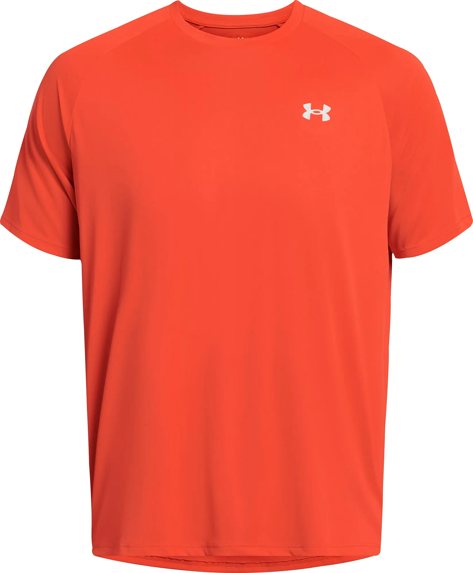 Under Armour Tech Reflective Short Sleeve Mens Running Top - Orange