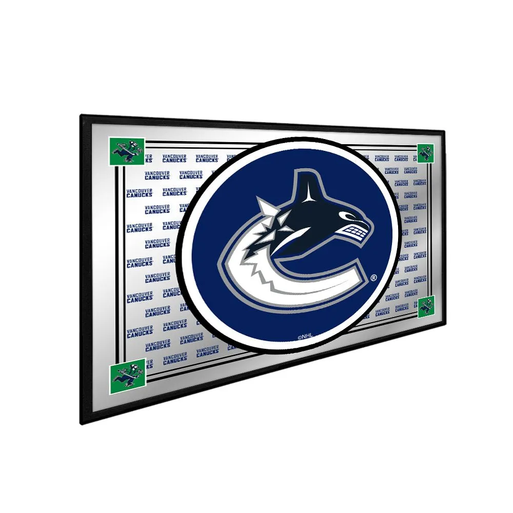 Vancouver Canucks: Team Spirit - Framed Mirrored Wall Sign