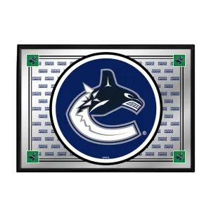 Vancouver Canucks: Team Spirit - Framed Mirrored Wall Sign