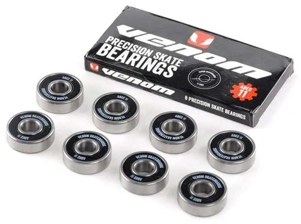 Venom Abec 11 Skateboard Bearings & Venom Bearing Lubricant Pack