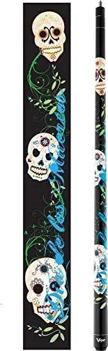 Viper Underground 58" 2-Piece Billiard/Pool Cue, Dia De Los Muertos, 18 Ounce