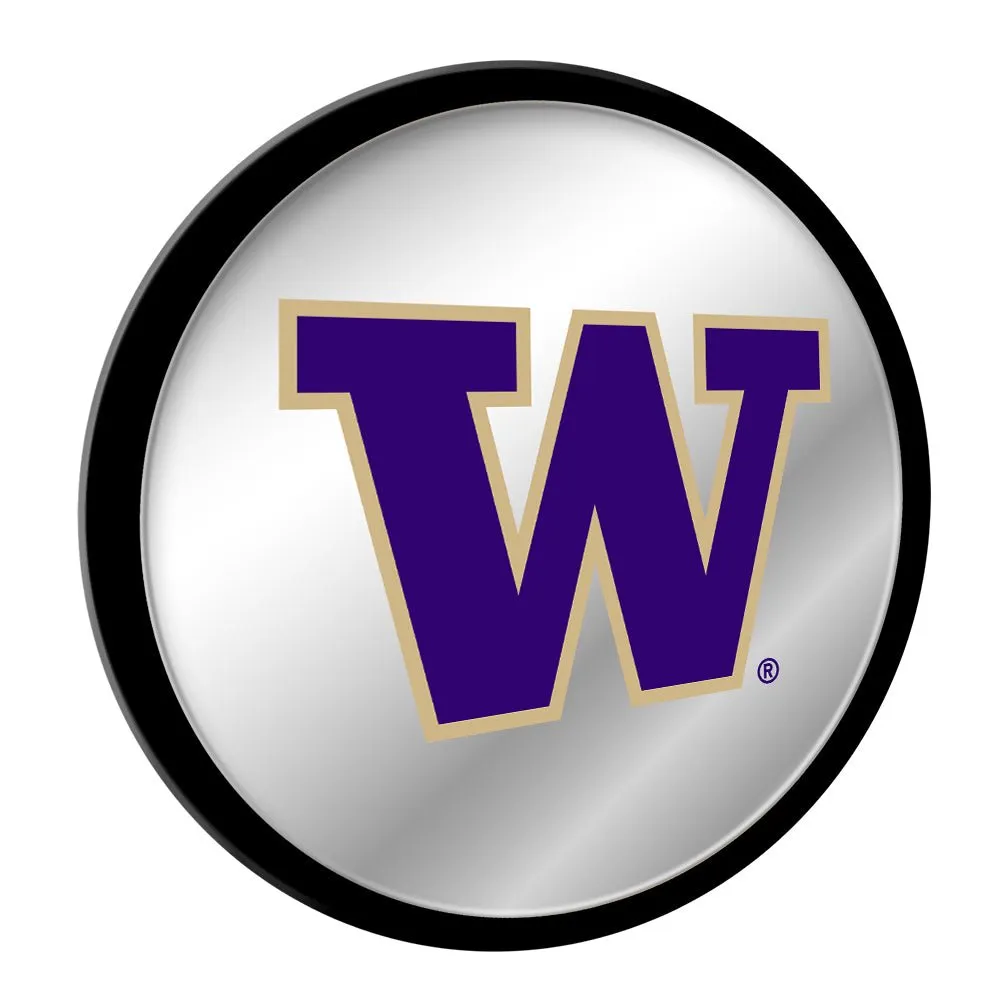 Washington Huskies: Modern Disc Mirrored Wall Sign