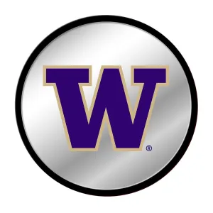 Washington Huskies: Modern Disc Mirrored Wall Sign
