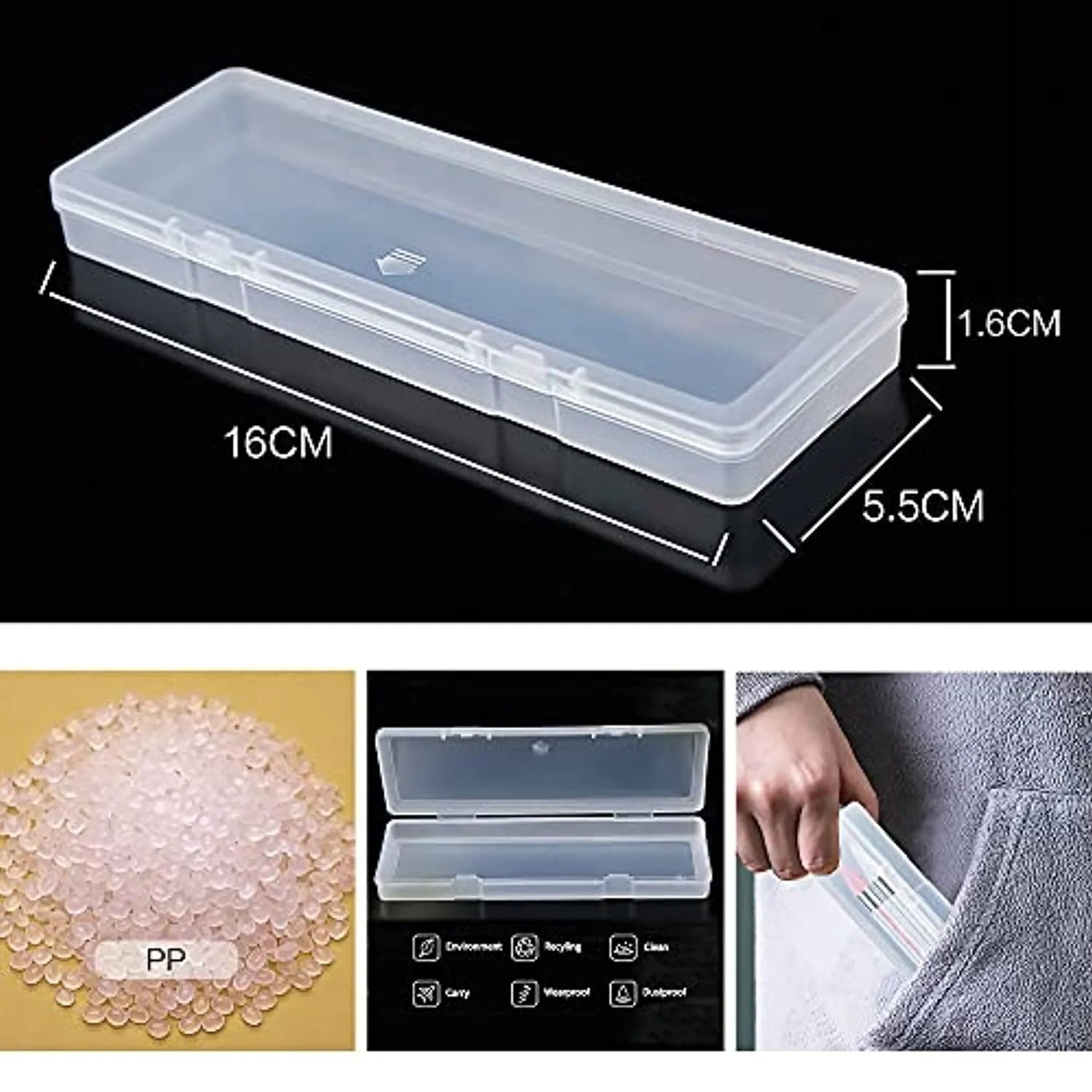 Wax Pencil for Rhinestones Wax Pen Rhinestone Picker Dotting Pen 2 Pieces Acrylic Handle Dual-Ended Rhinestones Pen Applicator Jewel Picker Tool with 4 Extra Wax Tips and 1 Nail Art Tweezer