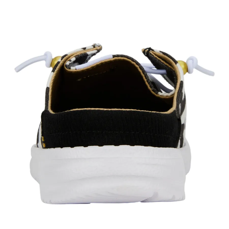 Wendy Slip Classic - White/Black Cow Print