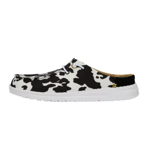 Wendy Slip Classic - White/Black Cow Print