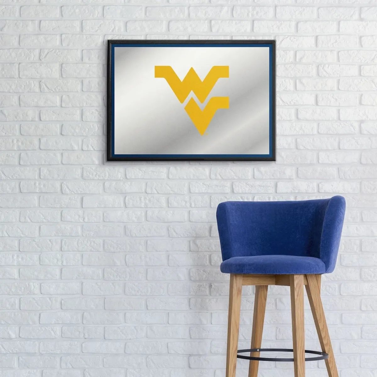 West Virginia Mountaineers: Framed Mirrored Wall Sign