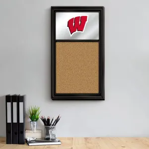 Wisconsin Badgers: Mirrored Cork Note Board