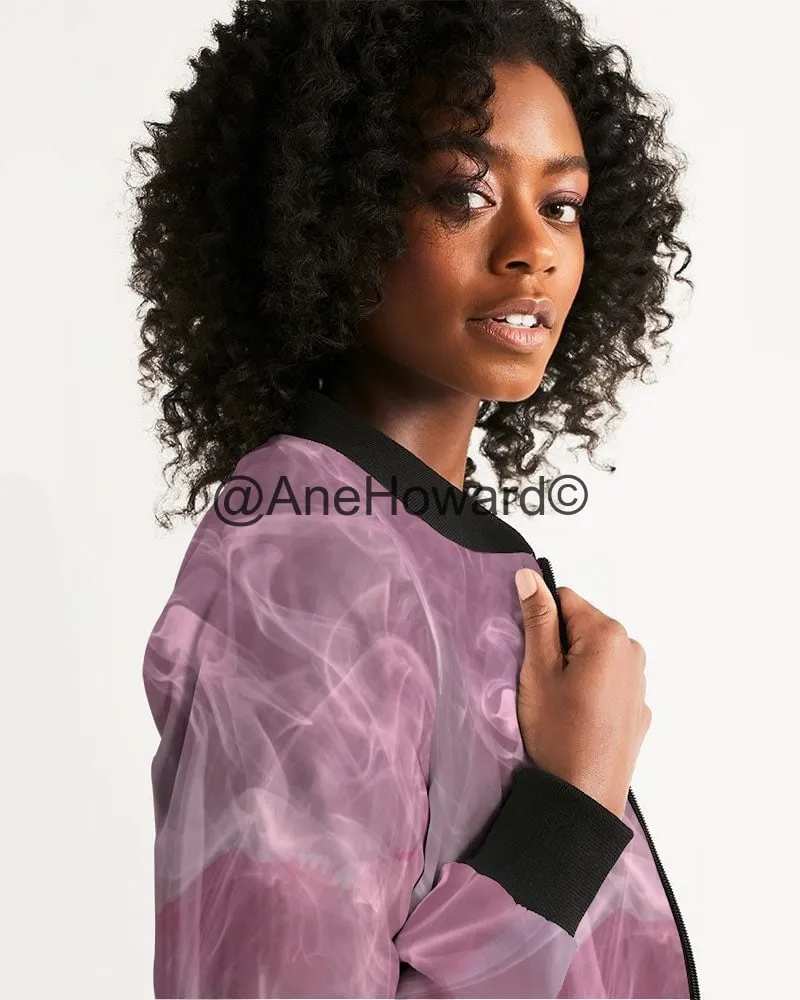 Women's Bomber Jacket Pink Smoke