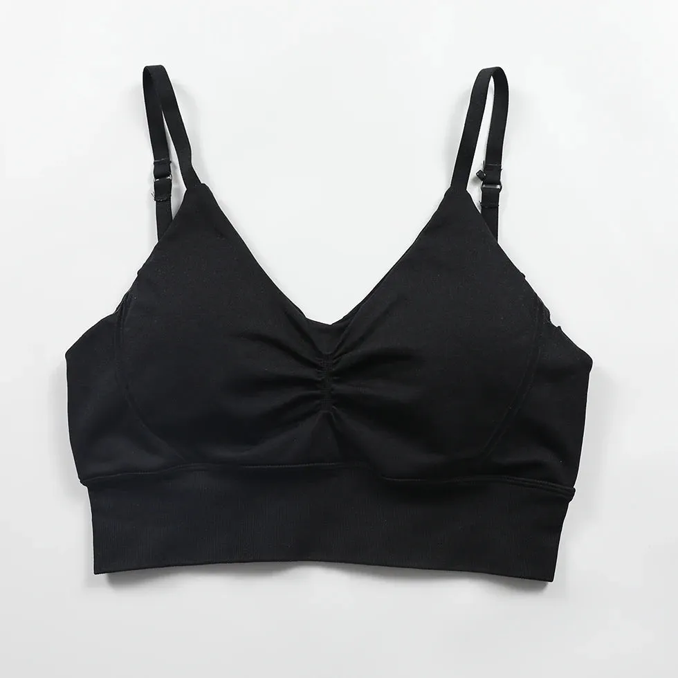 Women's Convertible Racerback Sports Bra - Effortless Micro Bralette