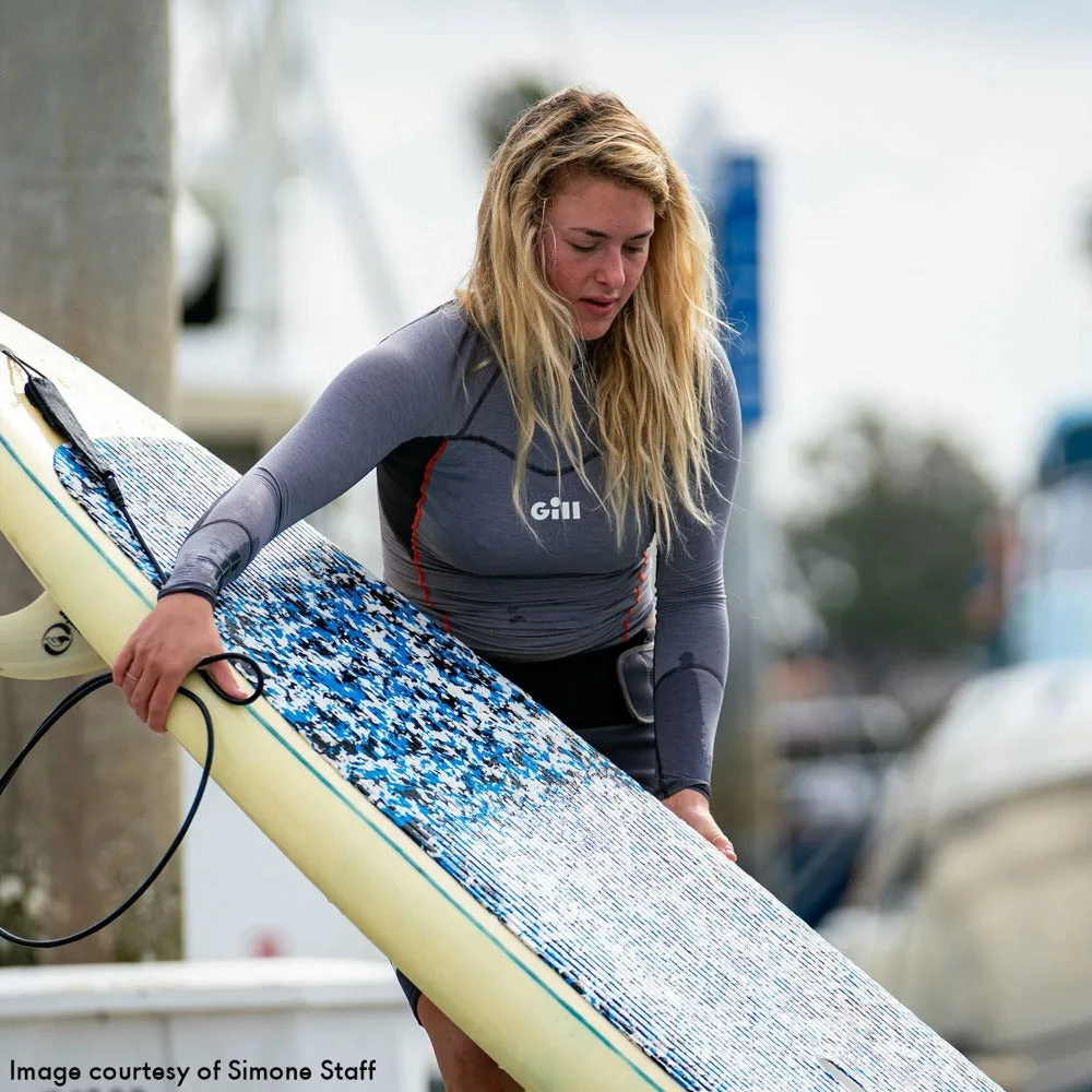 Women's Eco Pro Rash Vest - Grey Melange