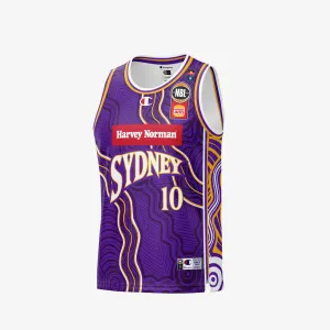 Xavier Cooks Sydney Kings NBL 24/25 Indigenous Authentic Youth Jersey - Purple