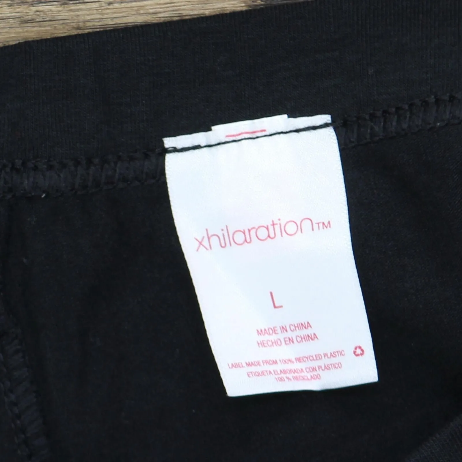Xhilaration Women's Cotton Capri Leggings PTL-4338 Black L