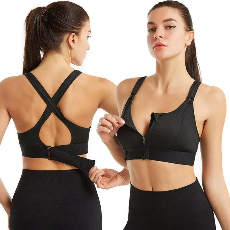 Zipper Sports Bra