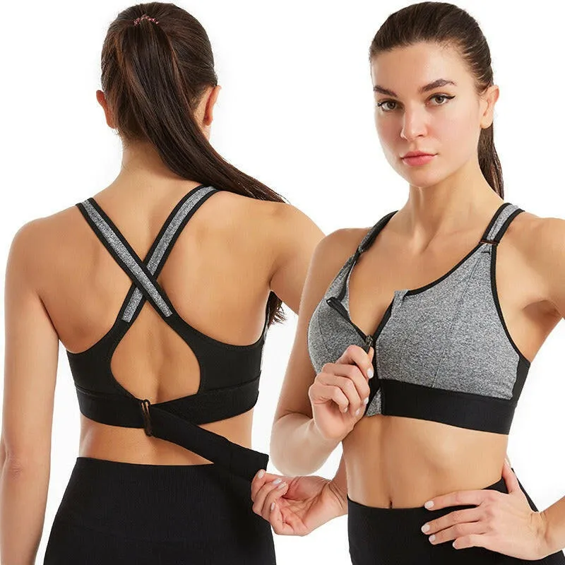 Zipper Sports Bra