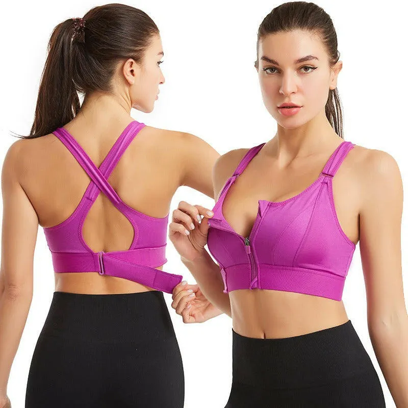Zipper Sports Bra