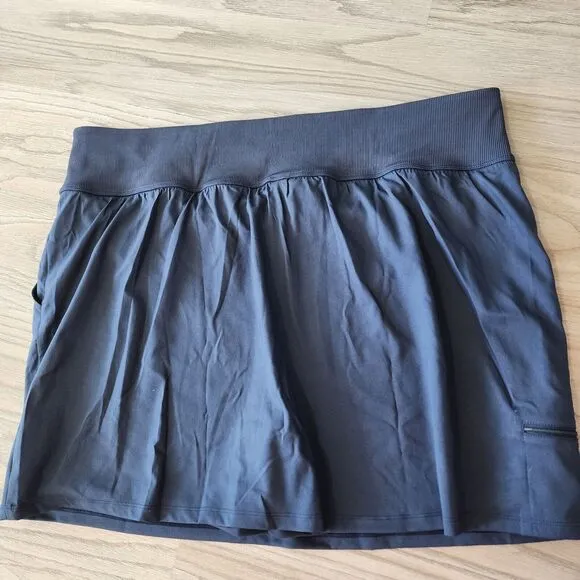 Zuda Women Skort Z-Eco Utility Pockets Navy BlueSz 2X Short Skirt Summer A395071